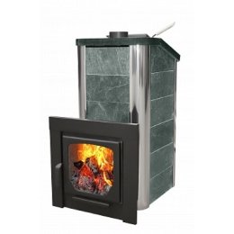 Дровяная печь для бани Варвара Терма Сказка в талькохлорите